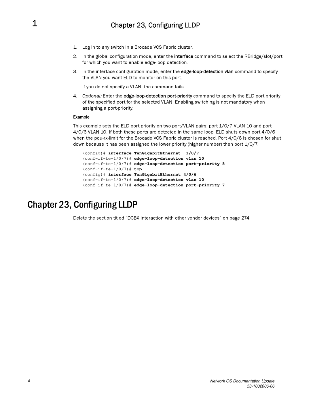 Brocade Communications Systems 2.1 manual Configuring Lldp 