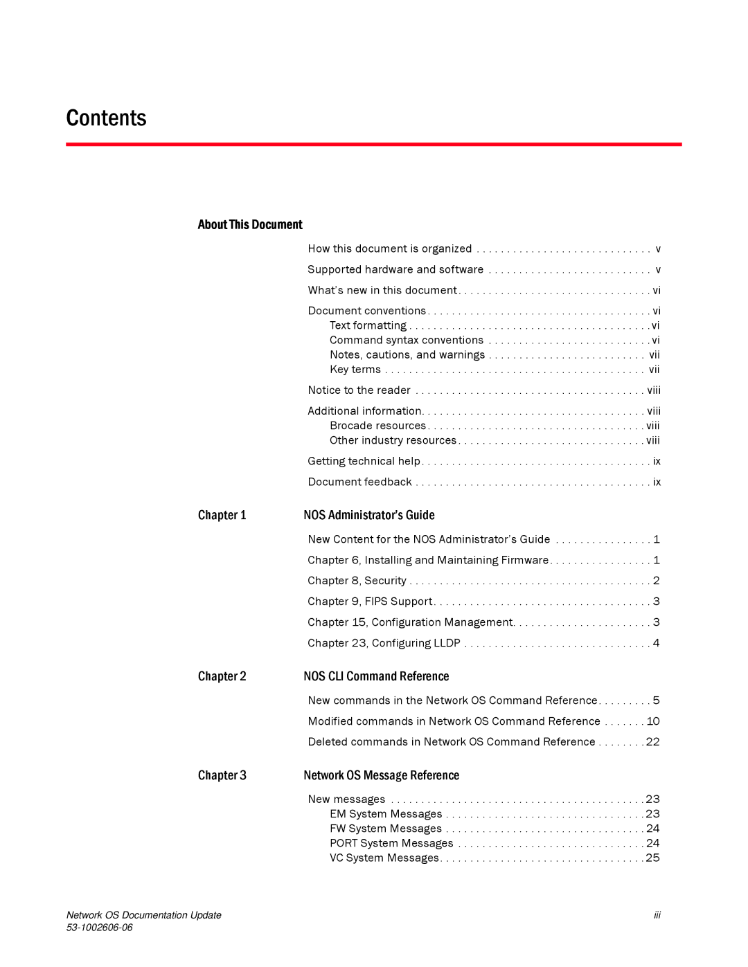 Brocade Communications Systems 2.1 manual Contents 