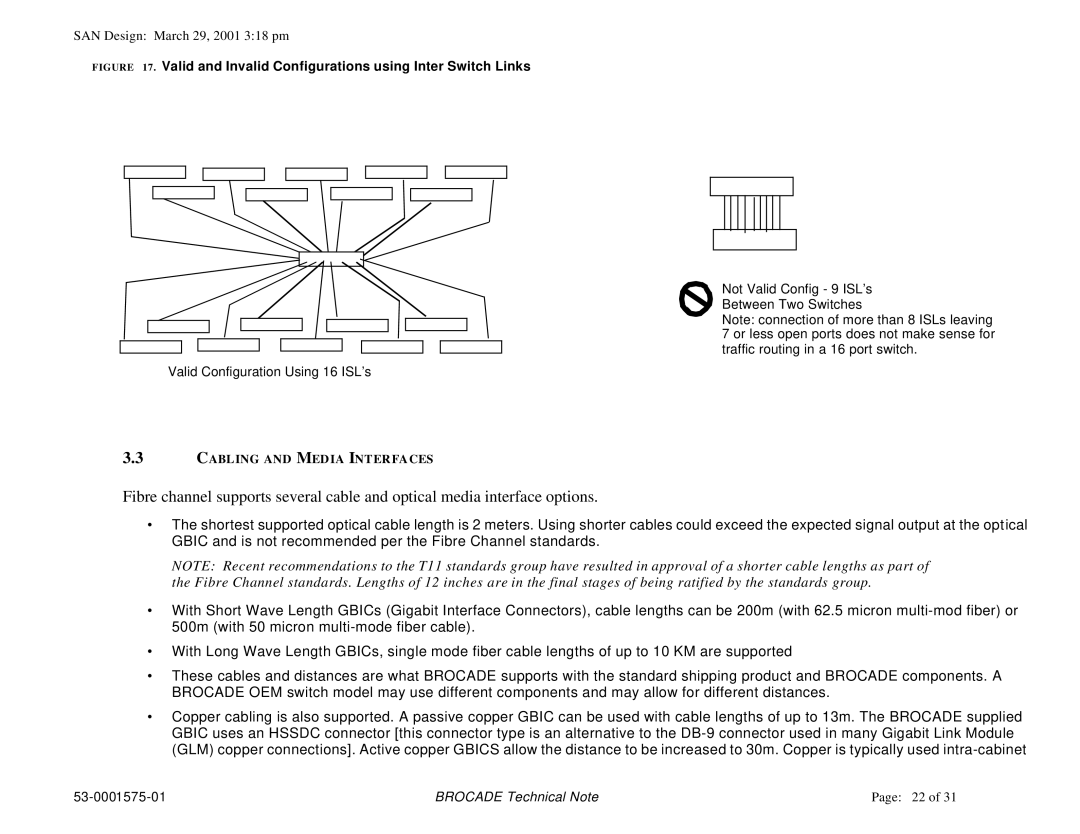 Brocade Communications Systems 53-0001575-01 manual Valid and Invalid Configurations using Inter Switch Links 