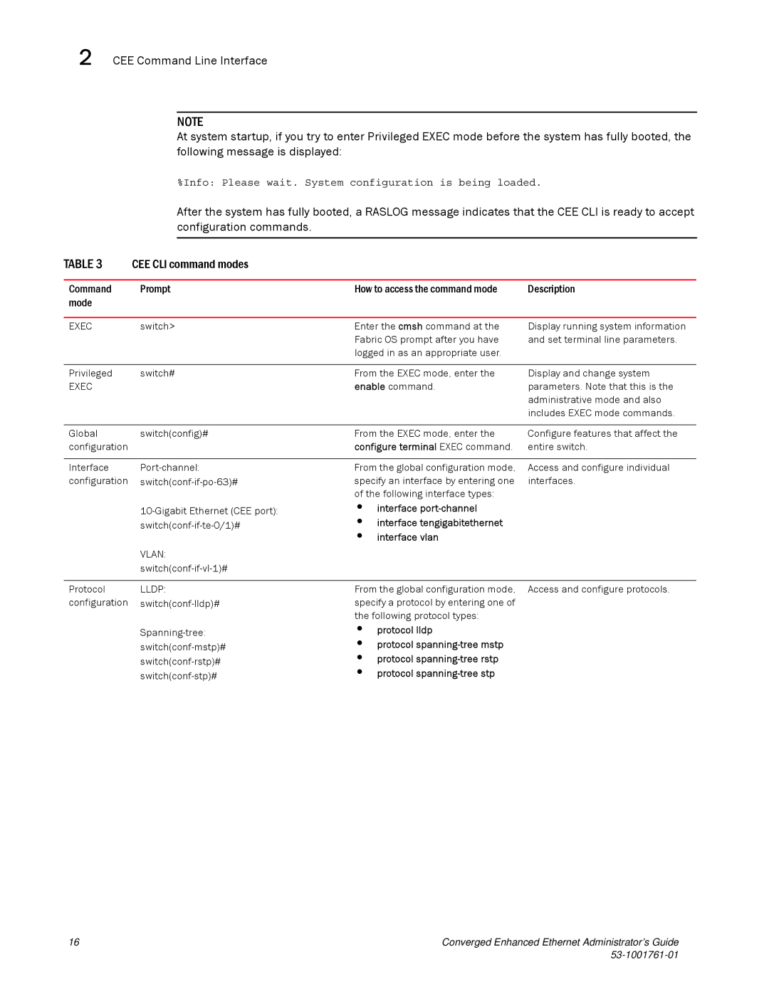 Brocade Communications Systems 53-1001761-01 manual Interface port-channel 