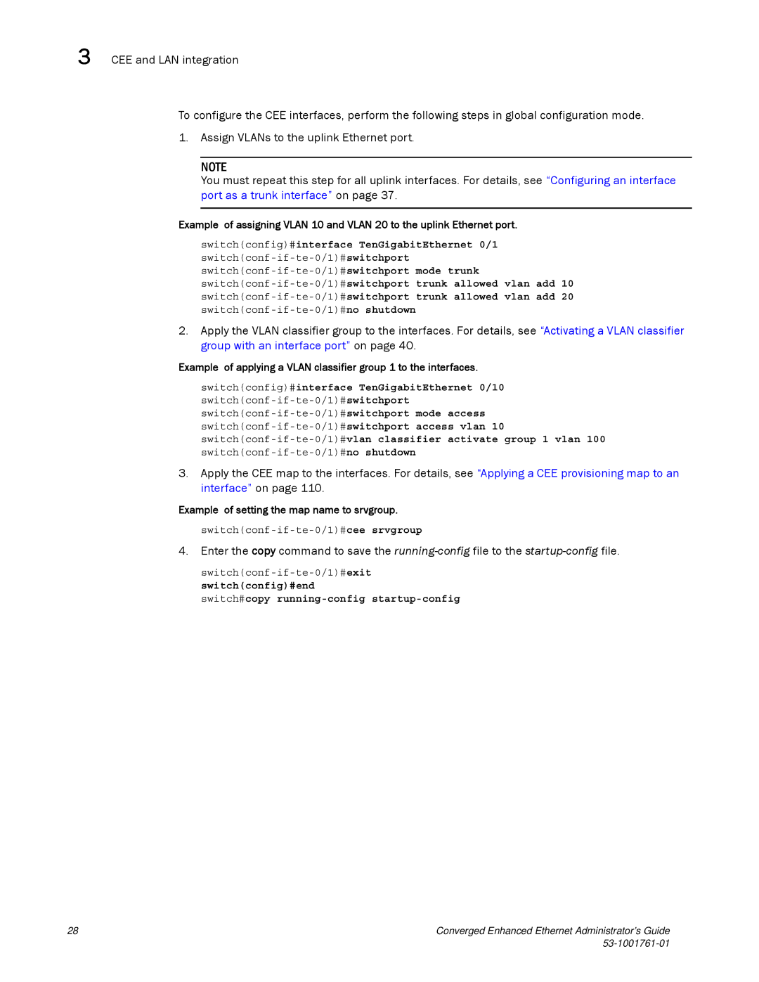 Brocade Communications Systems 53-1001761-01 manual Example of setting the map name to srvgroup 