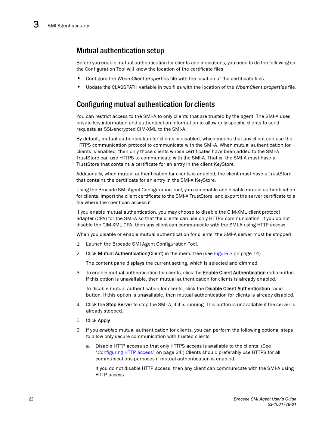 Brocade Communications Systems 53-1001778-01 Mutual authentication setup, Configuring mutual authentication for clients 