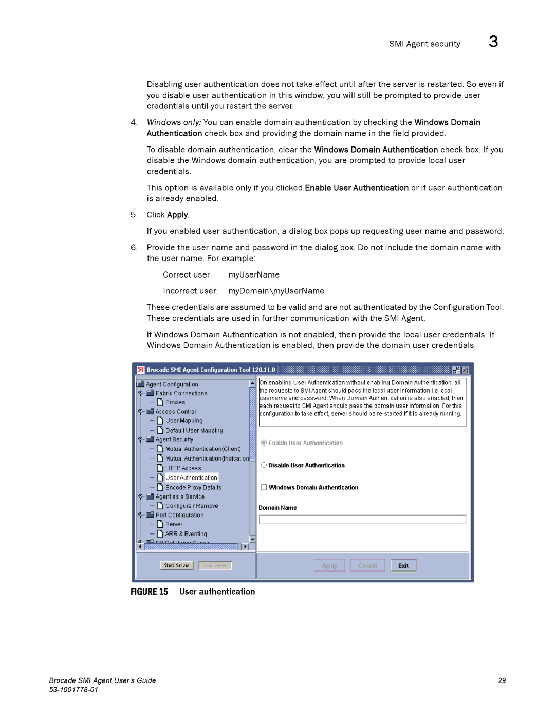 Brocade Communications Systems 53-1001778-01 manual User authentication 