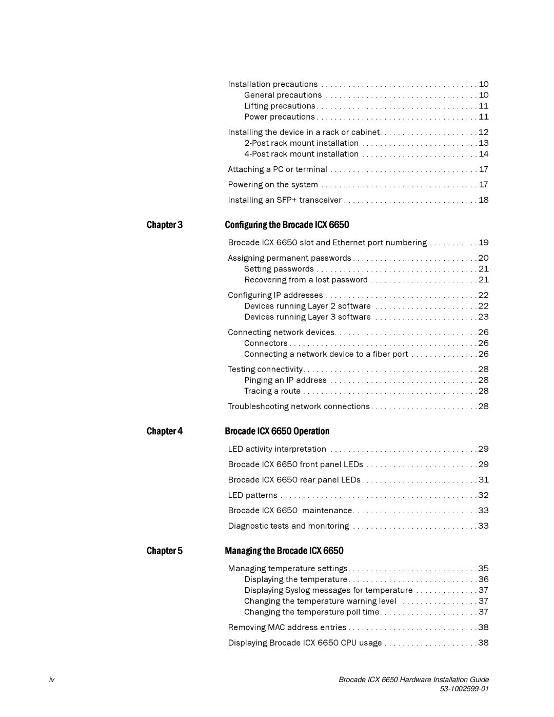 Brocade Communications Systems 53-1002599-01 manual Chapter Configuring the Brocade ICX 