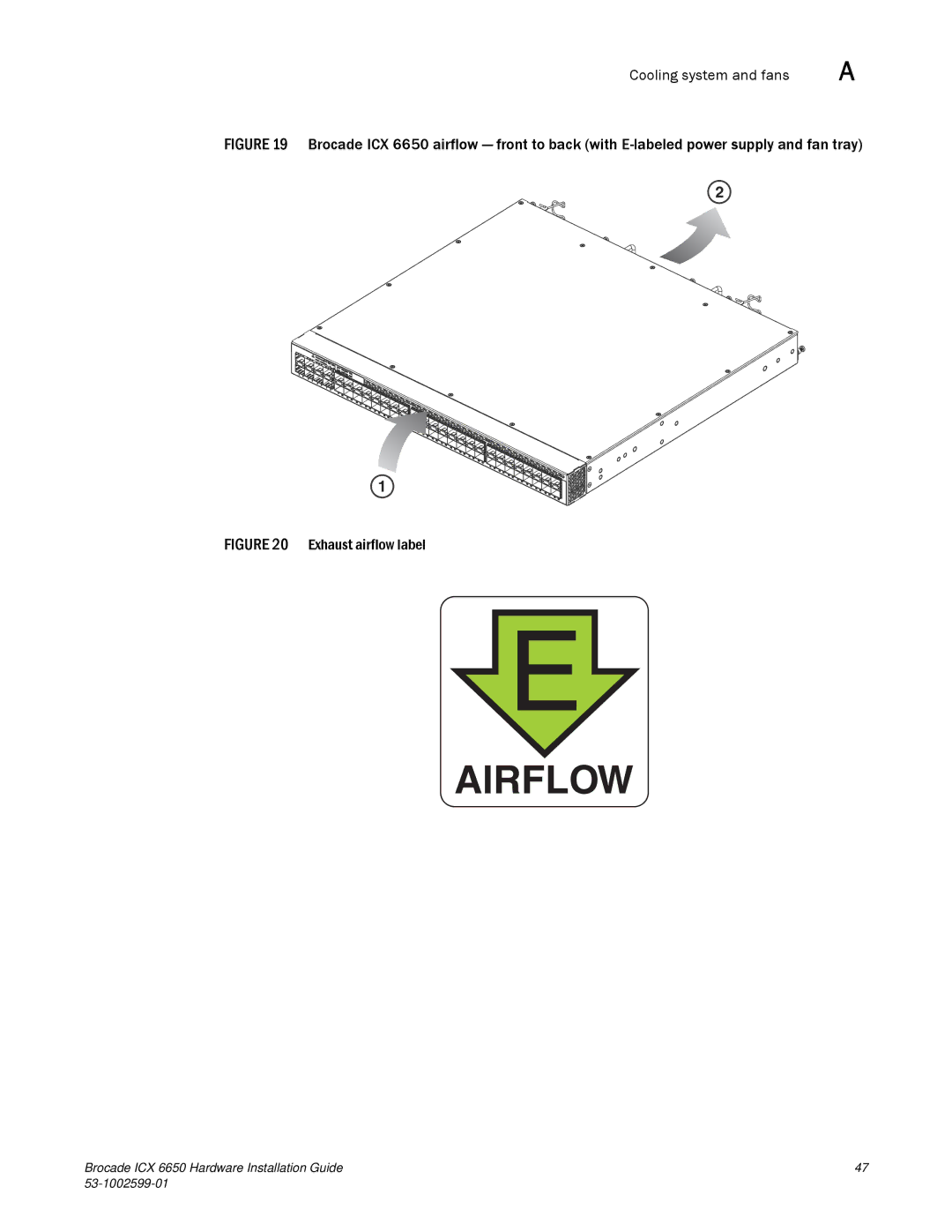 Brocade Communications Systems 53-1002599-01 manual Airflow 