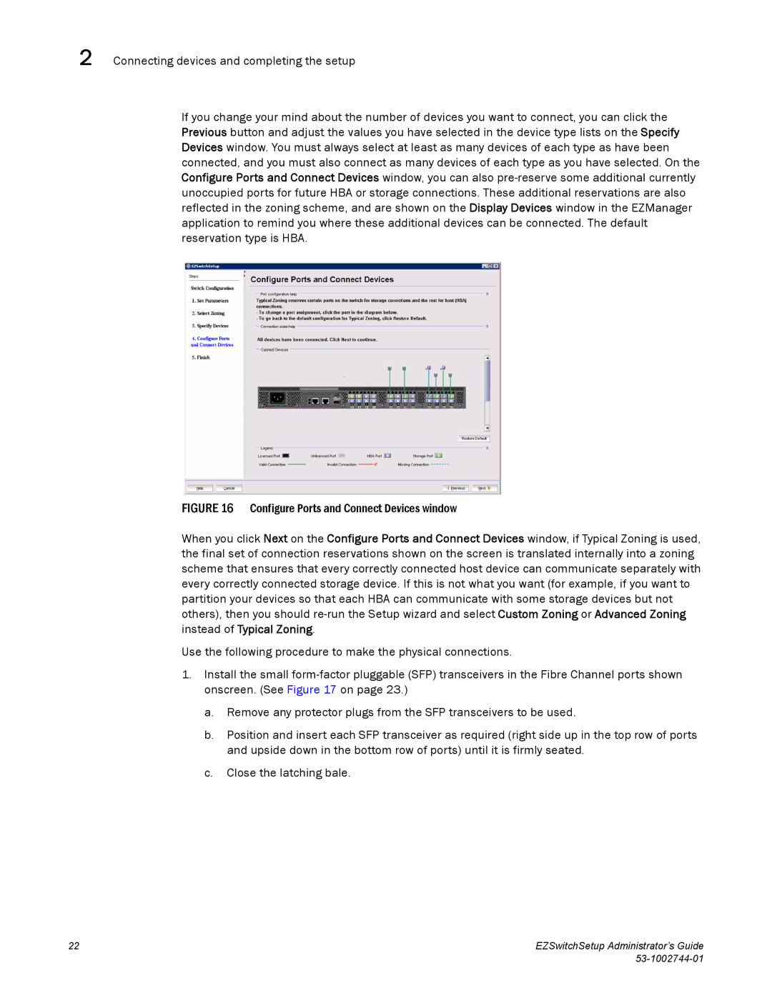 Brocade Communications Systems 6520, 6505, 8000 manual EZSwitchSetup Administrator’s Guide 