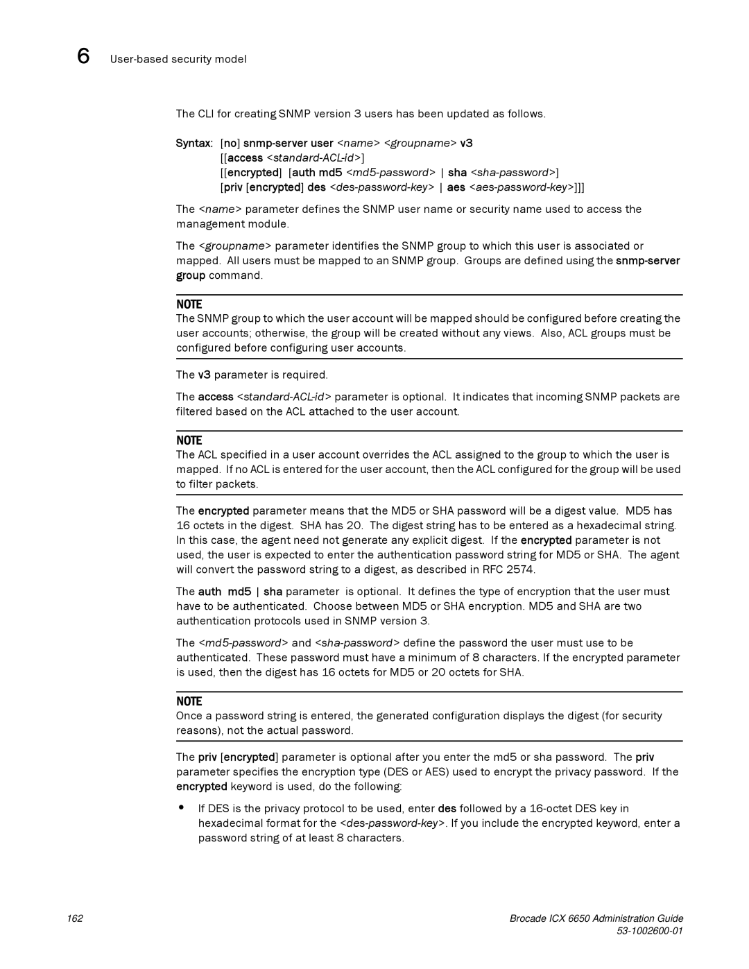 Brocade Communications Systems manual Brocade ICX 6650 Administration Guide 53-1002600-01 