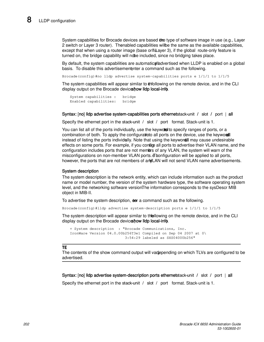 Brocade Communications Systems 6650 manual System description 