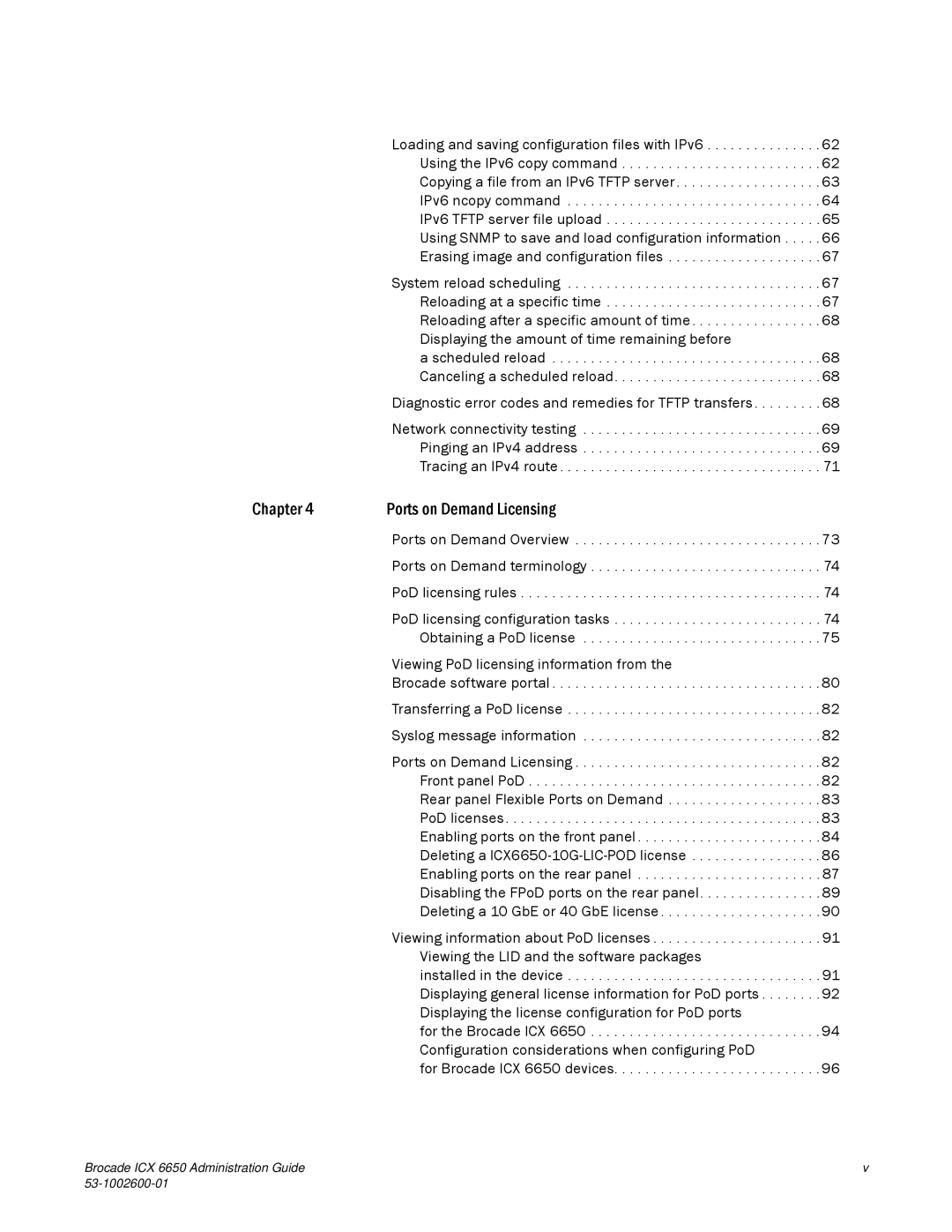 Brocade Communications Systems 6650 manual Chapter Ports on Demand Licensing 