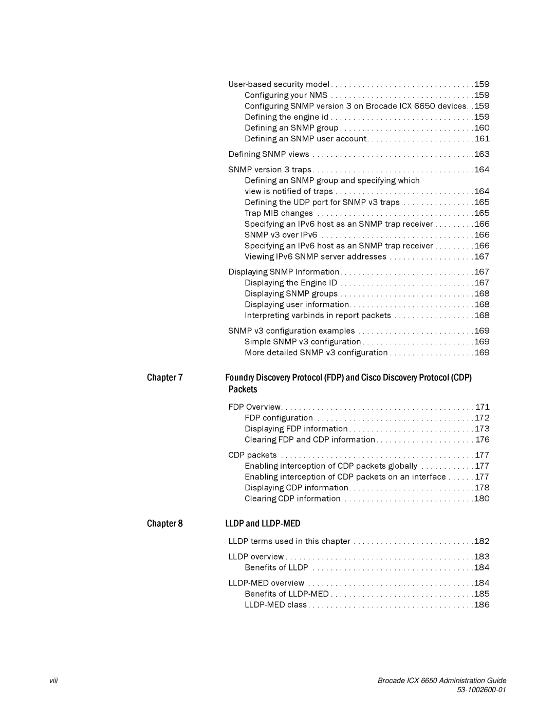 Brocade Communications Systems 6650 manual FDP Overview, FDP configuration, Displaying FDP information 