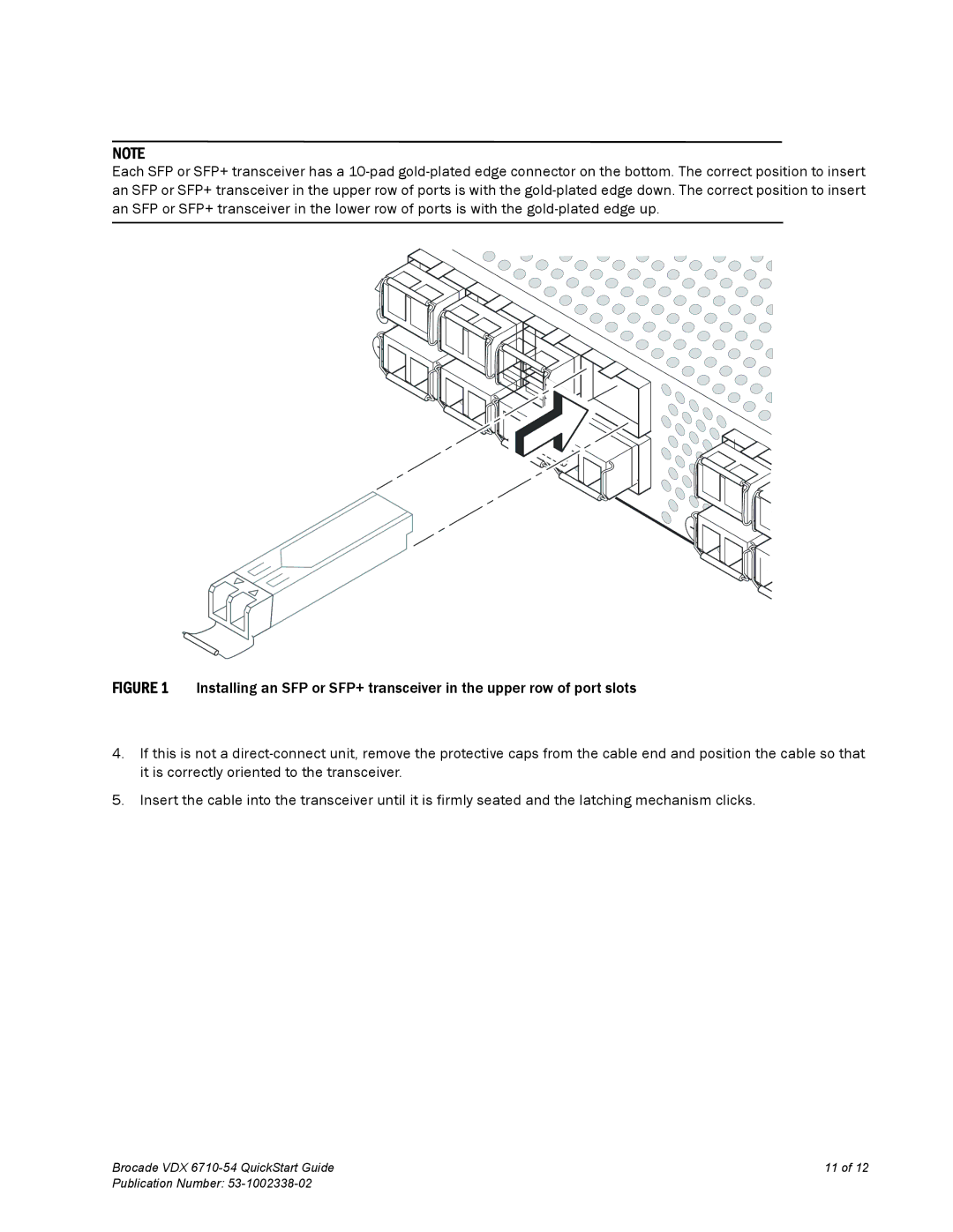 Brocade Communications Systems quick start Brocade VDX 6710-54 QuickStart Guide Publication Number 