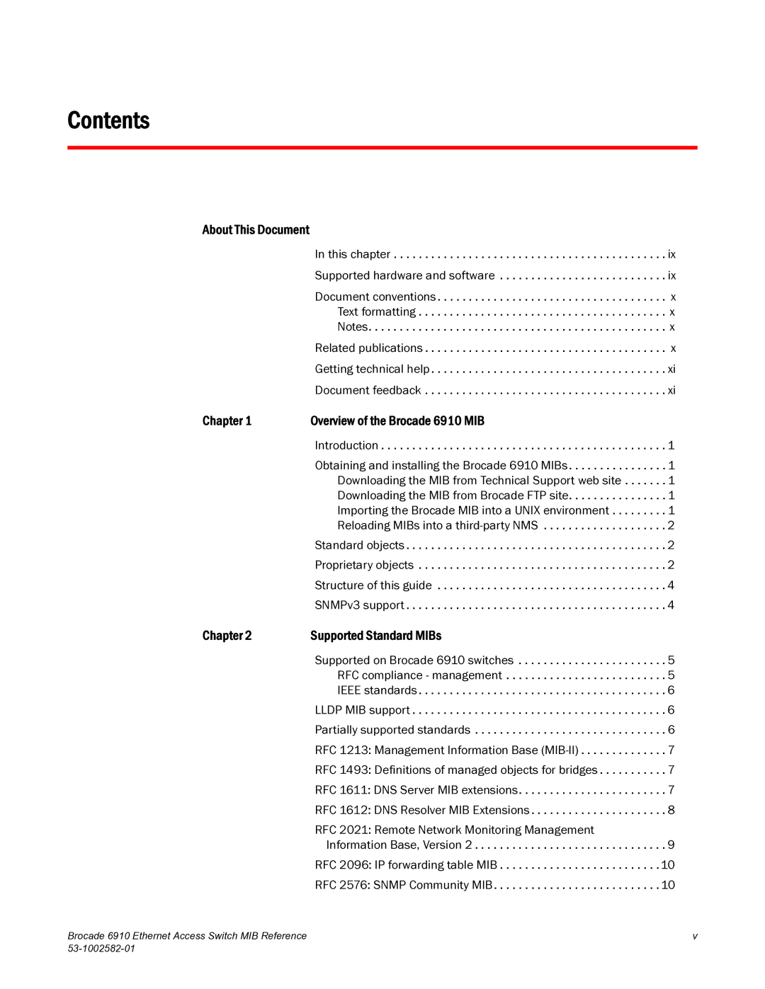 Brocade Communications Systems 6910 manual Contents 