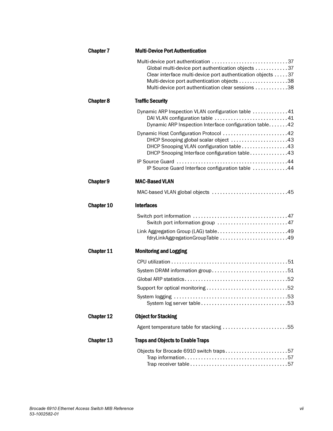 Brocade Communications Systems 6910 manual Chapter MAC-Based Vlan 