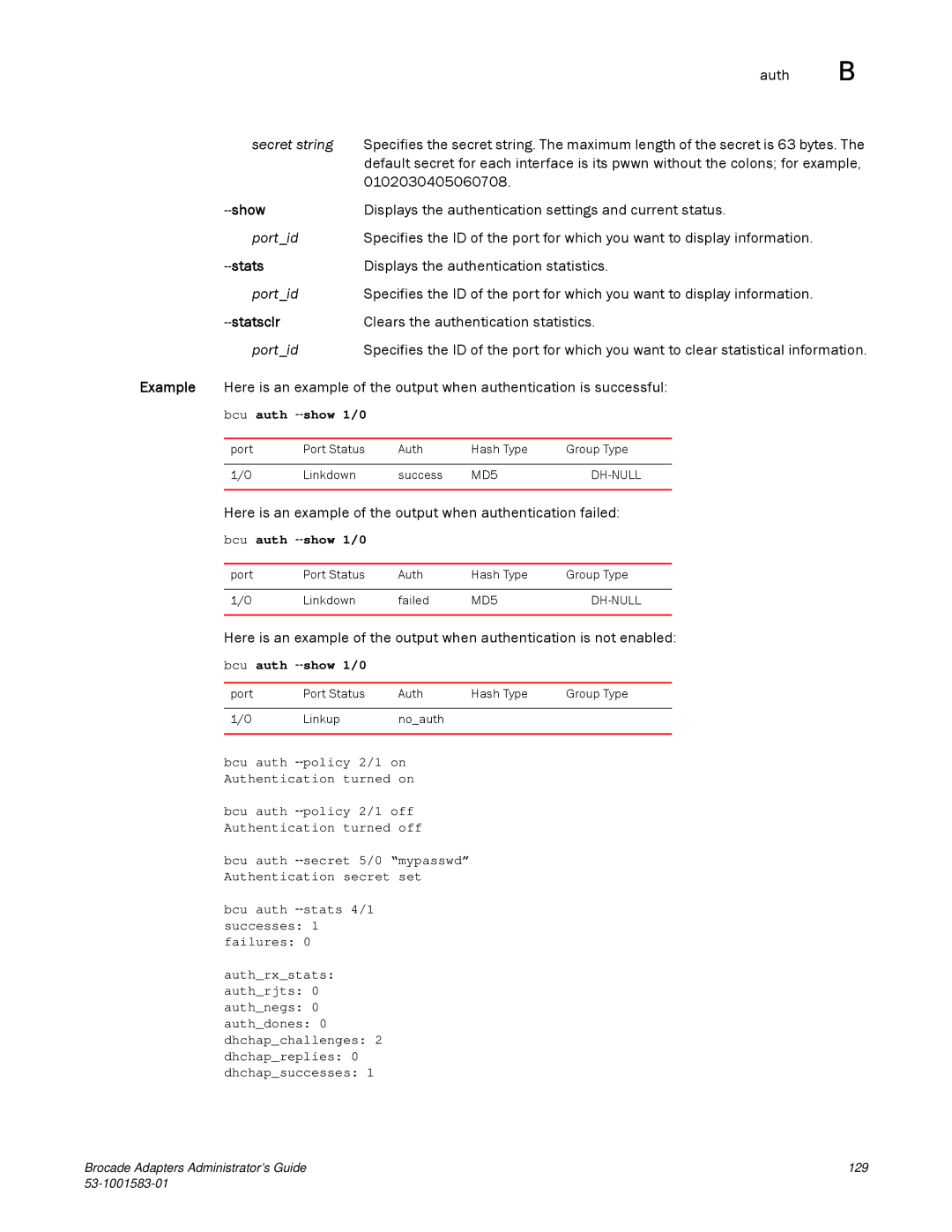 Brocade Communications Systems 804 manual Show, Statsclr 