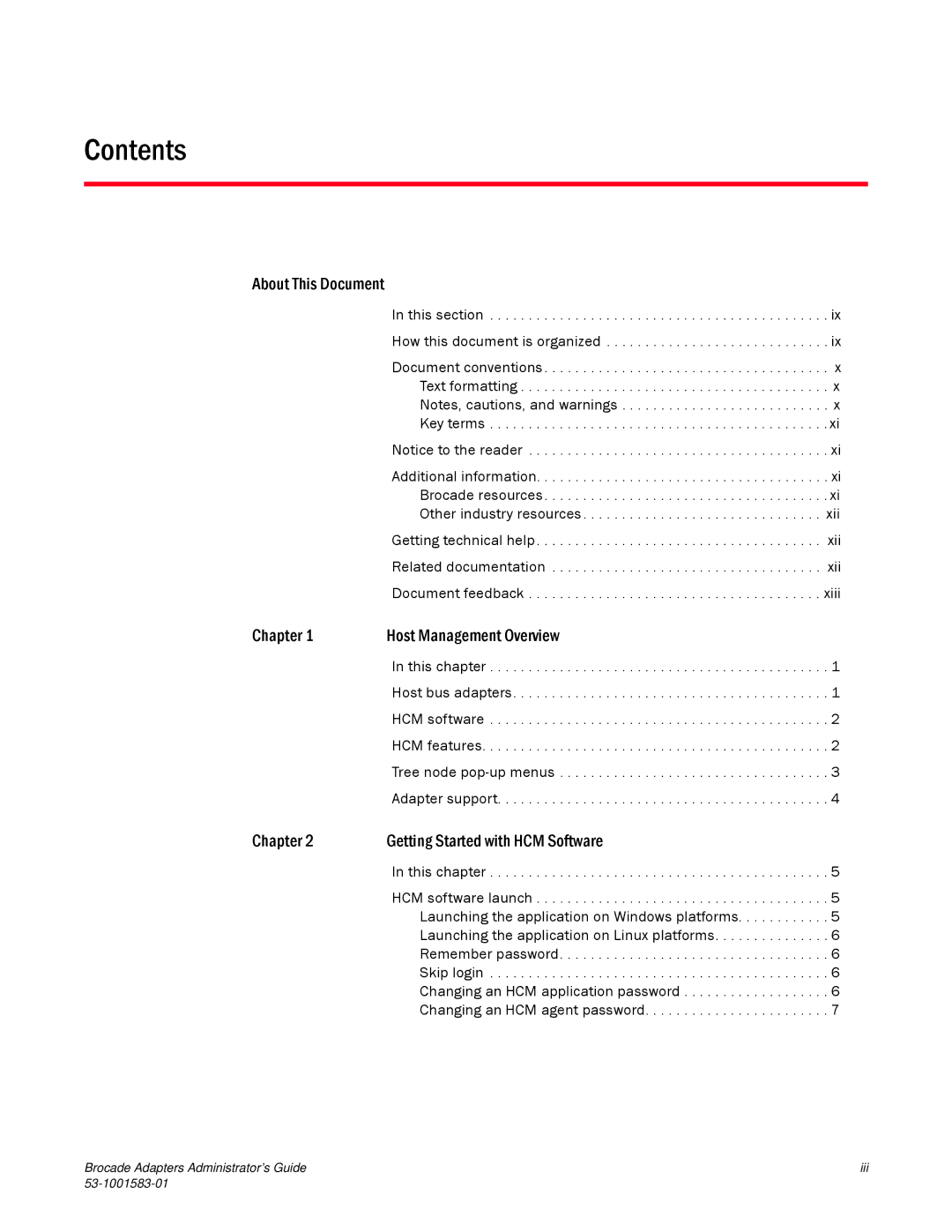 Brocade Communications Systems 804 manual Contents 