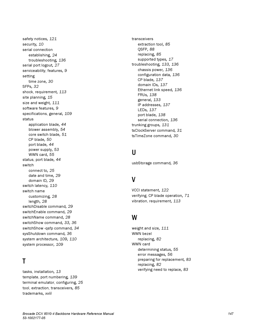 Brocade Communications Systems DCX 8510-4 manual 147 