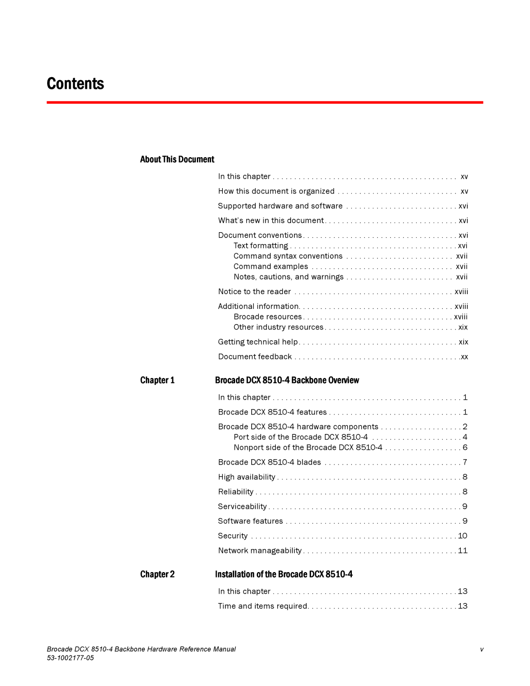 Brocade Communications Systems DCX 8510-4 manual Contents 