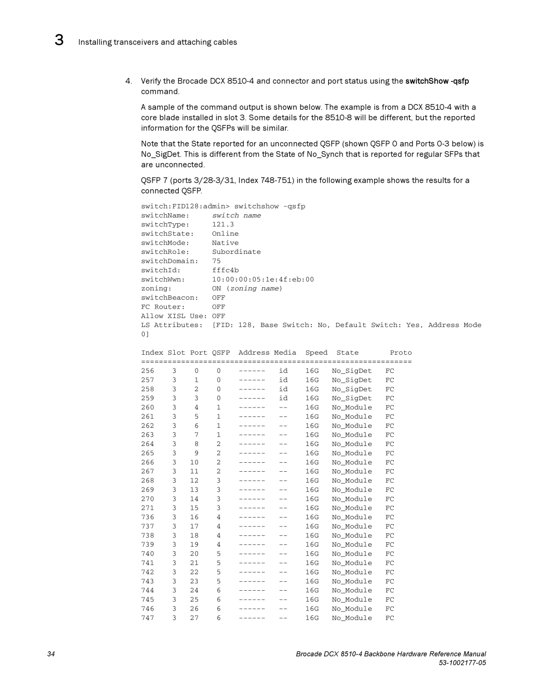 Brocade Communications Systems DCX 8510-4 manual Off 