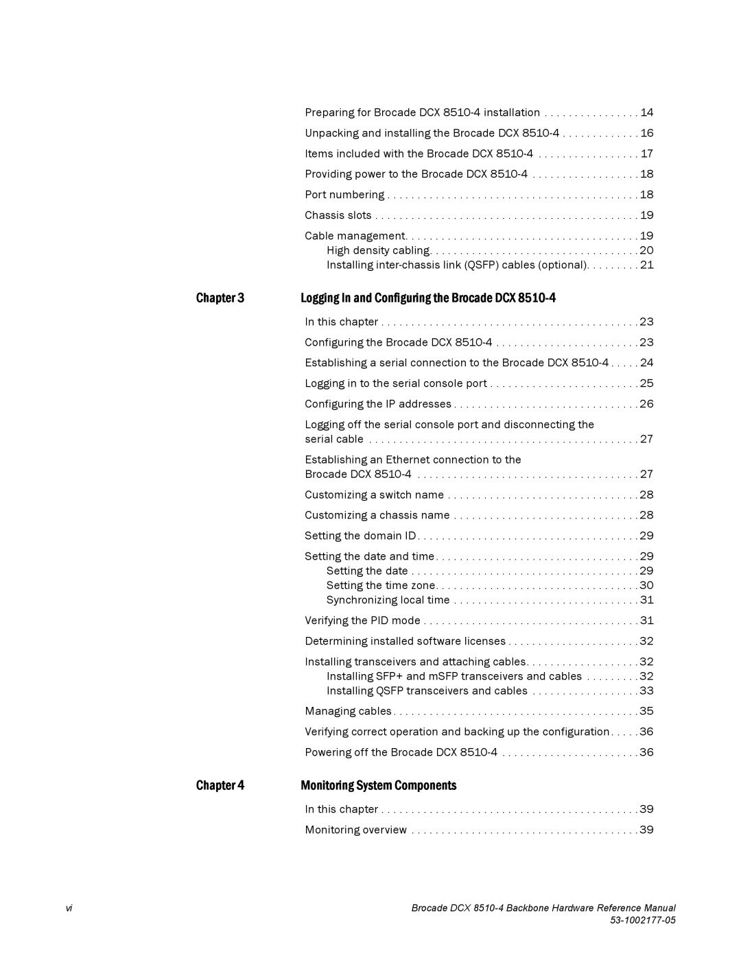 Brocade Communications Systems DCX 8510-4 manual Chapter Logging In and Configuring the Brocade DCX 