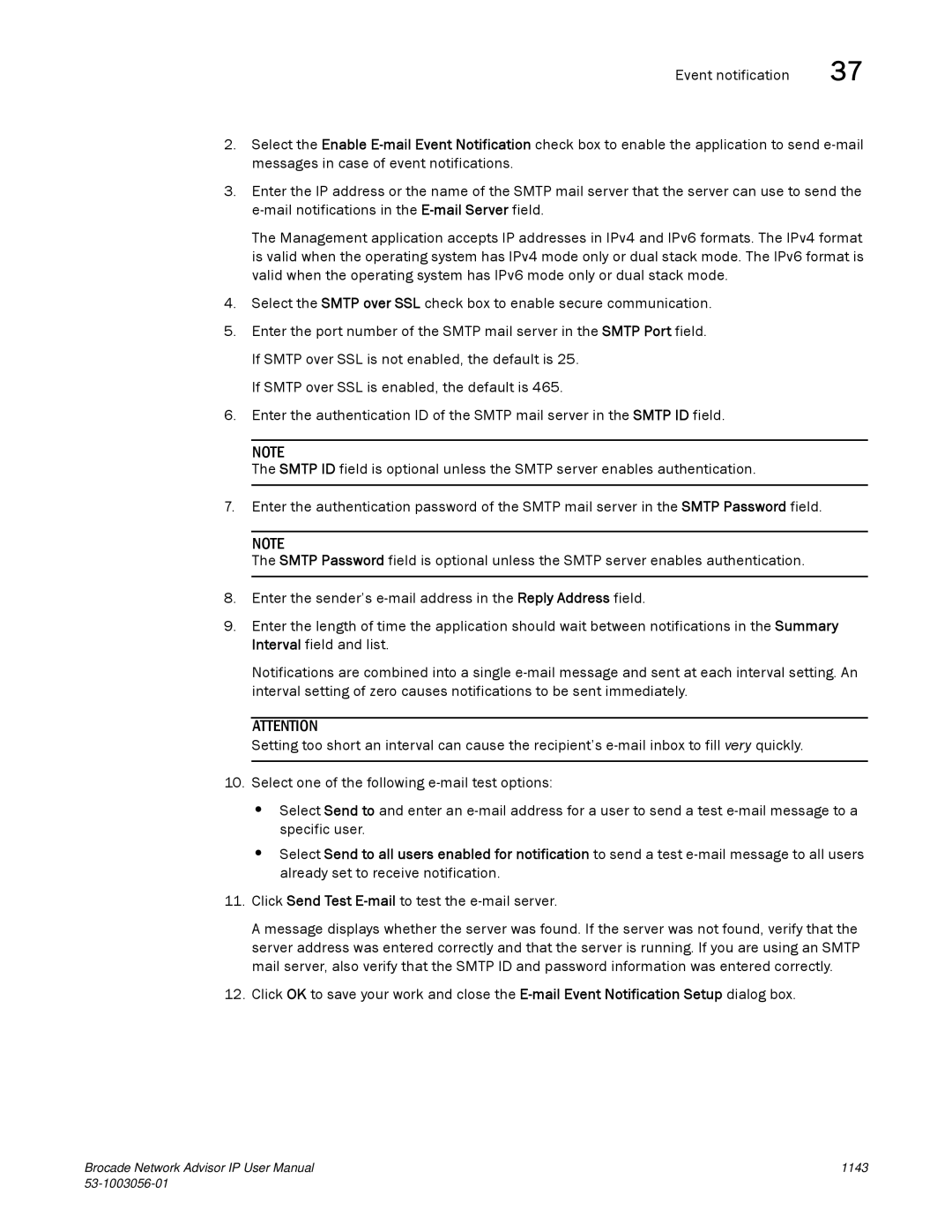 Brocade Communications Systems IP250 user manual 1143 