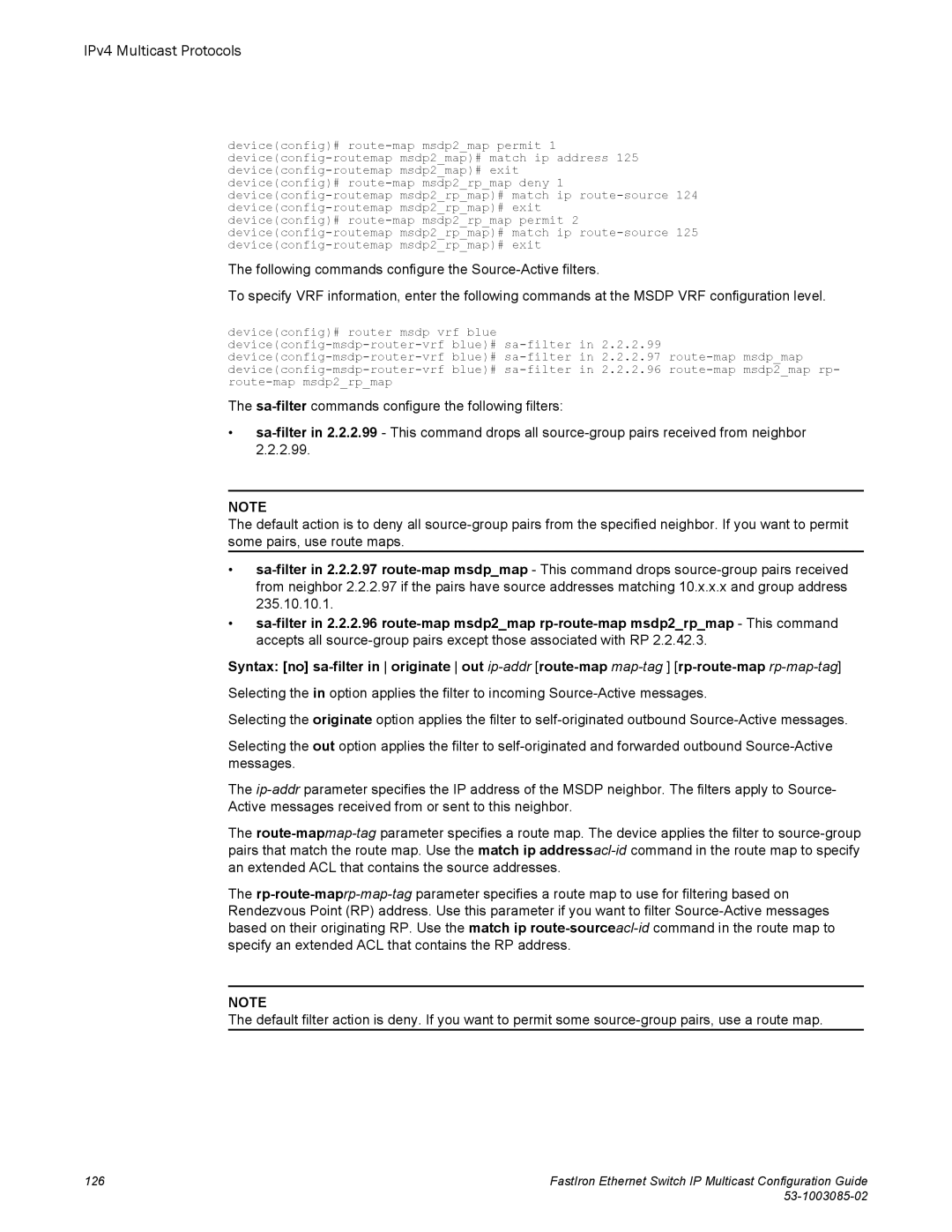 Brocade Communications Systems IPMC5000PEF manual IPv4 Multicast Protocols 