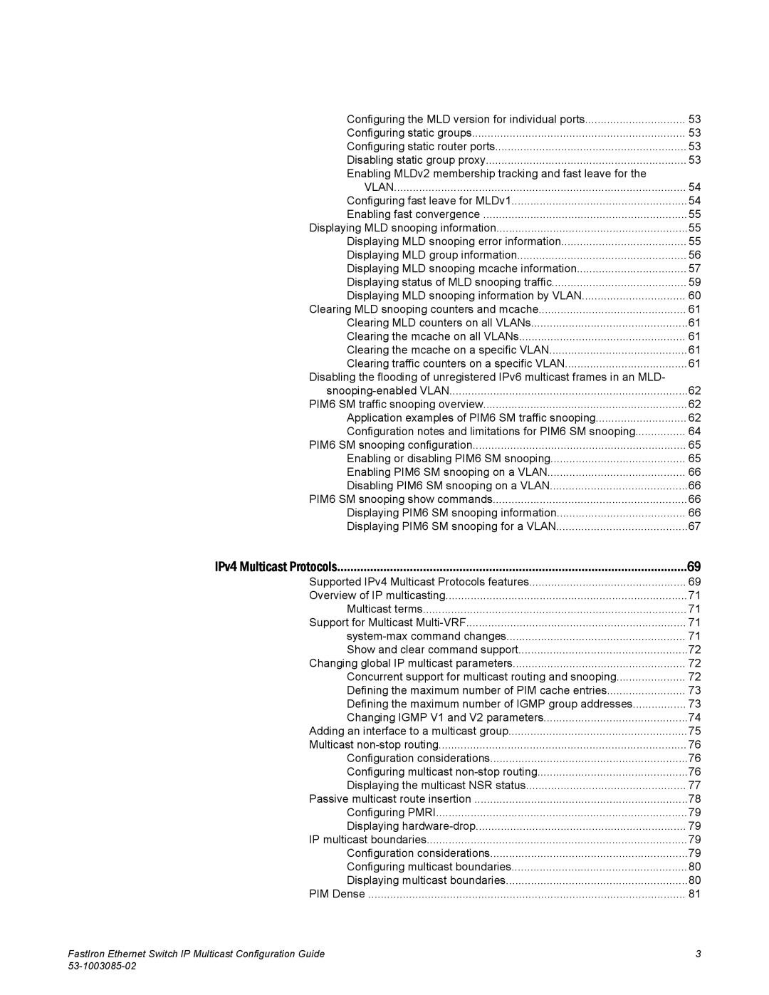 Brocade Communications Systems IPMC5000PEF manual Defining the maximum number of PIM cache entries 