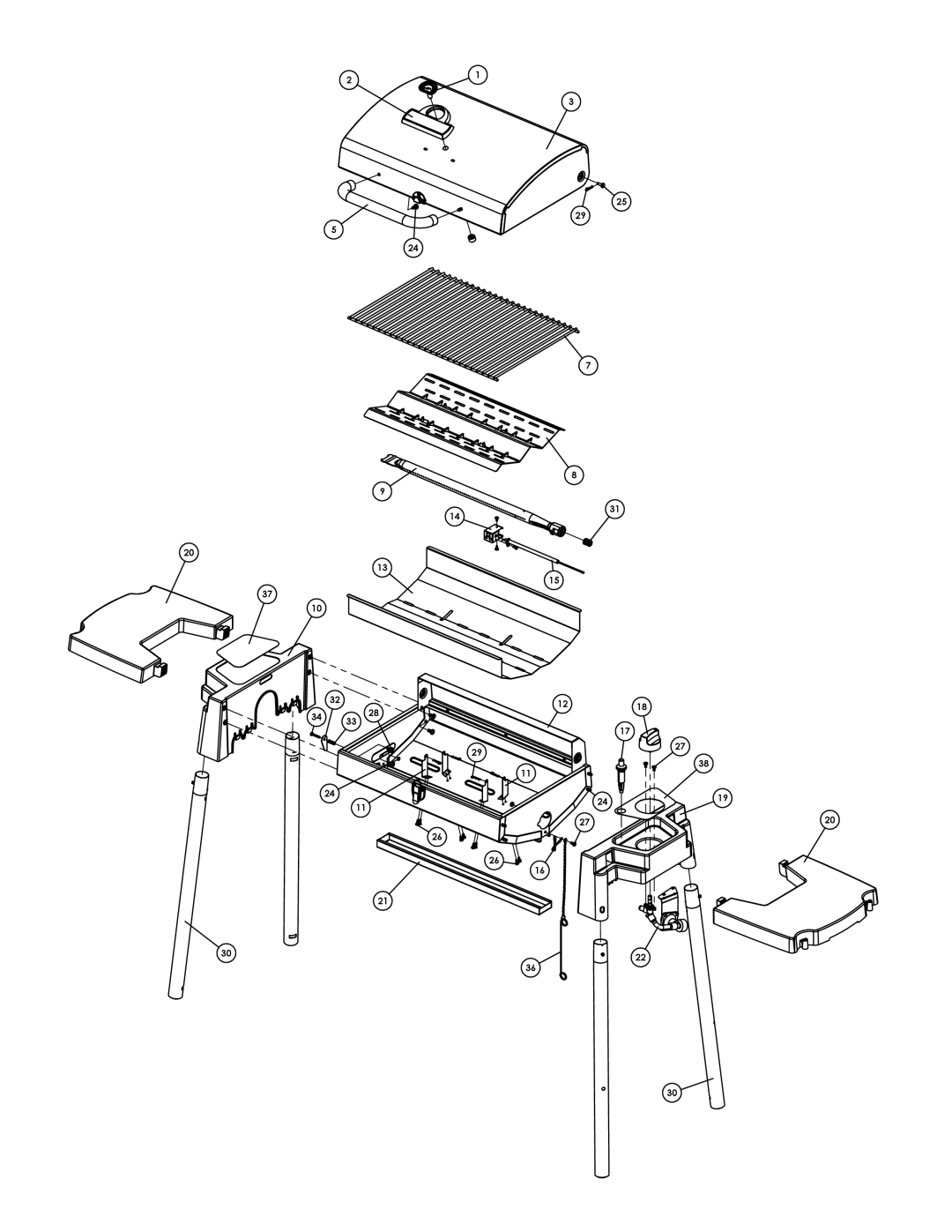 Broil King 8003-34, 8003-14, 8003-24, 8001-14 manual 