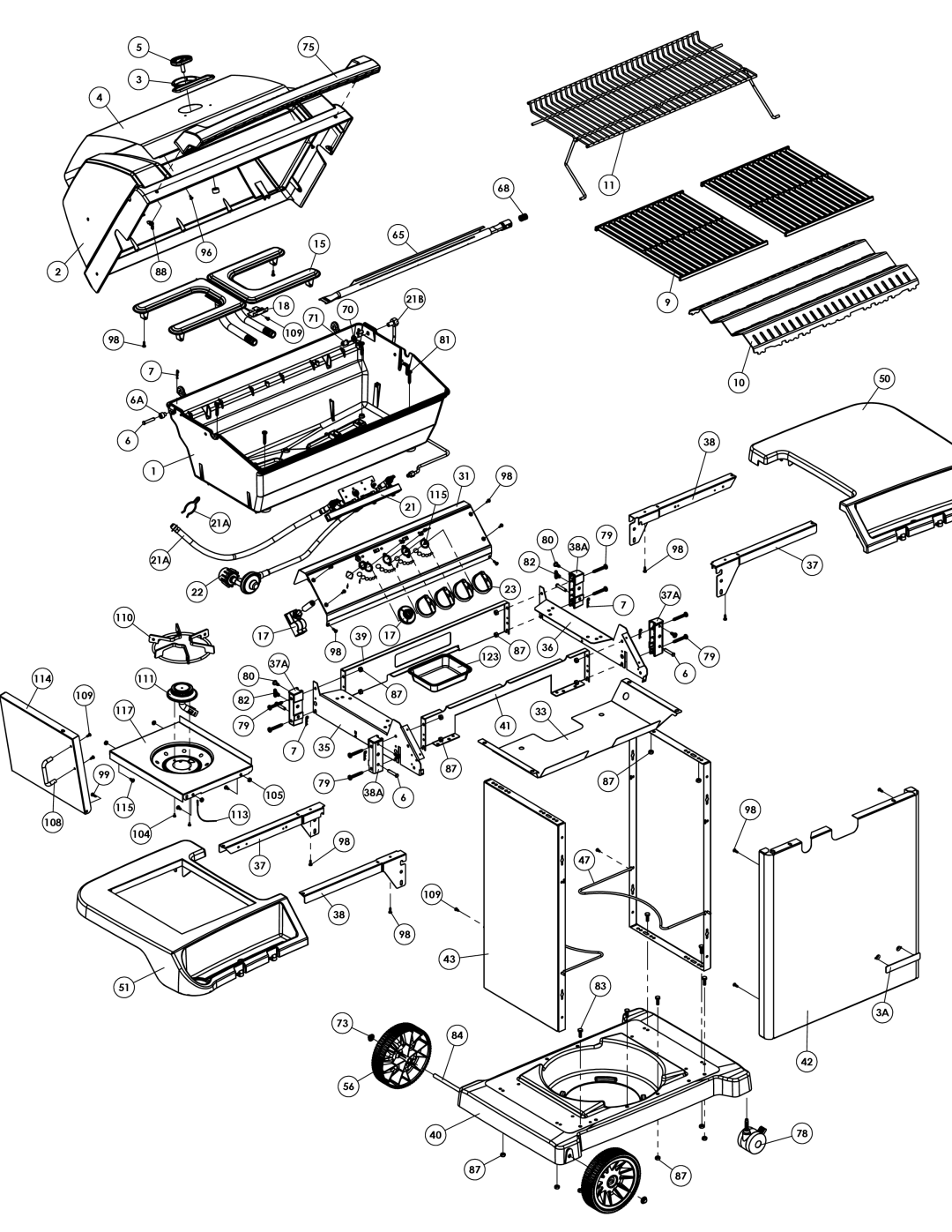 Broil King 9959-74, 9956-57, 9956-54, 9956-64, 9959-77, 9956-67 manual 