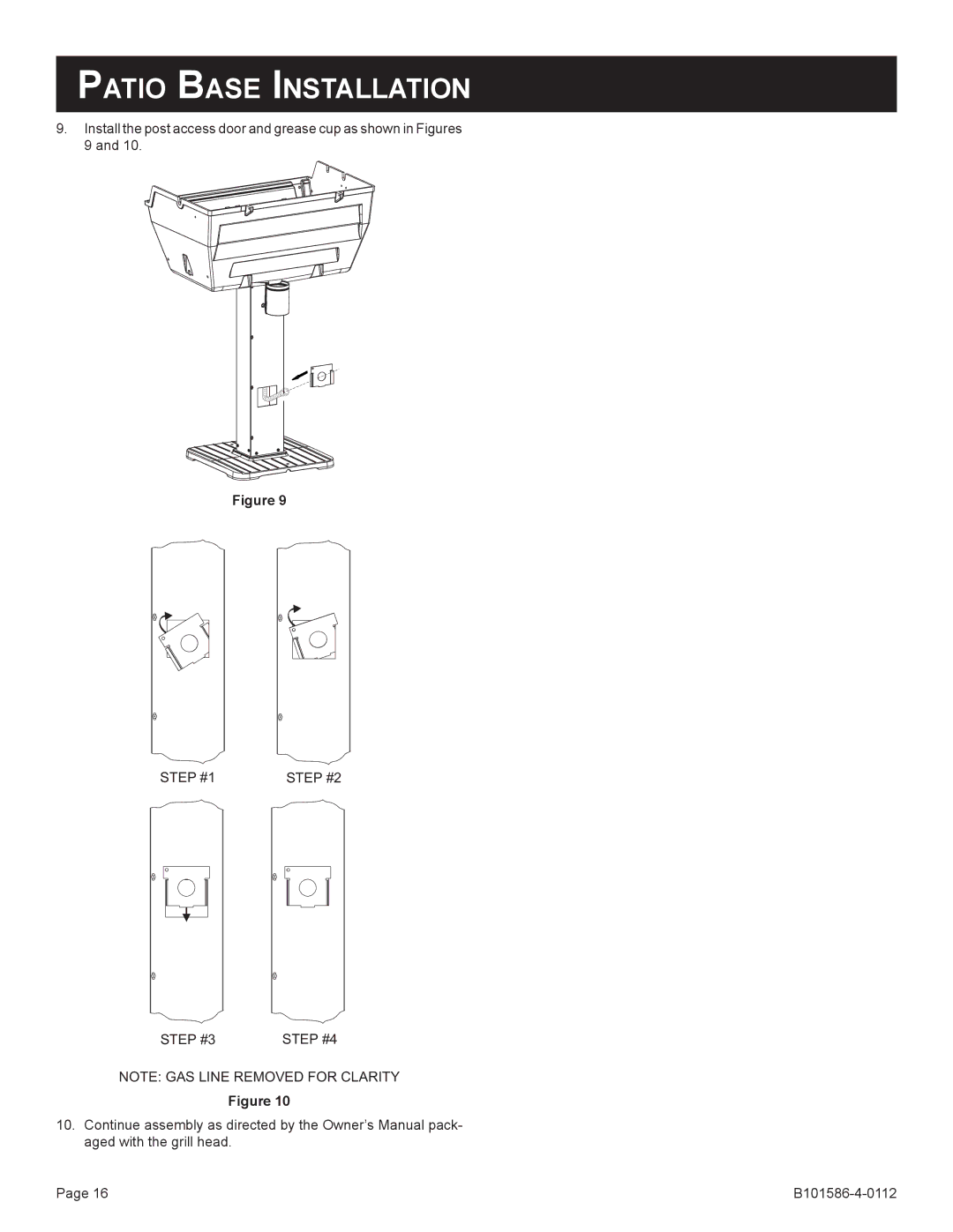 Broilmaster DCB1-2, SS26P-1, SS48G-1, PCB1-2, BL26P-1, BL48G-1, B101652, B101586-4-0112 owner manual Step #1 