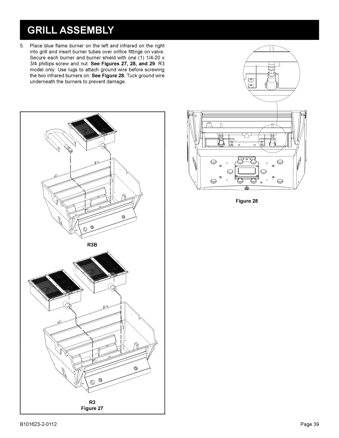 Broilmaster P3XF-1, H4XN-1, H3XPK-1, H4PK-1, H3XN-1, H3X-1, H4X-1, P4XN-1, P4X-1, P4XF-1, P3XFN-1, P3XN-1, P3X-1 manual Grill Assembly 