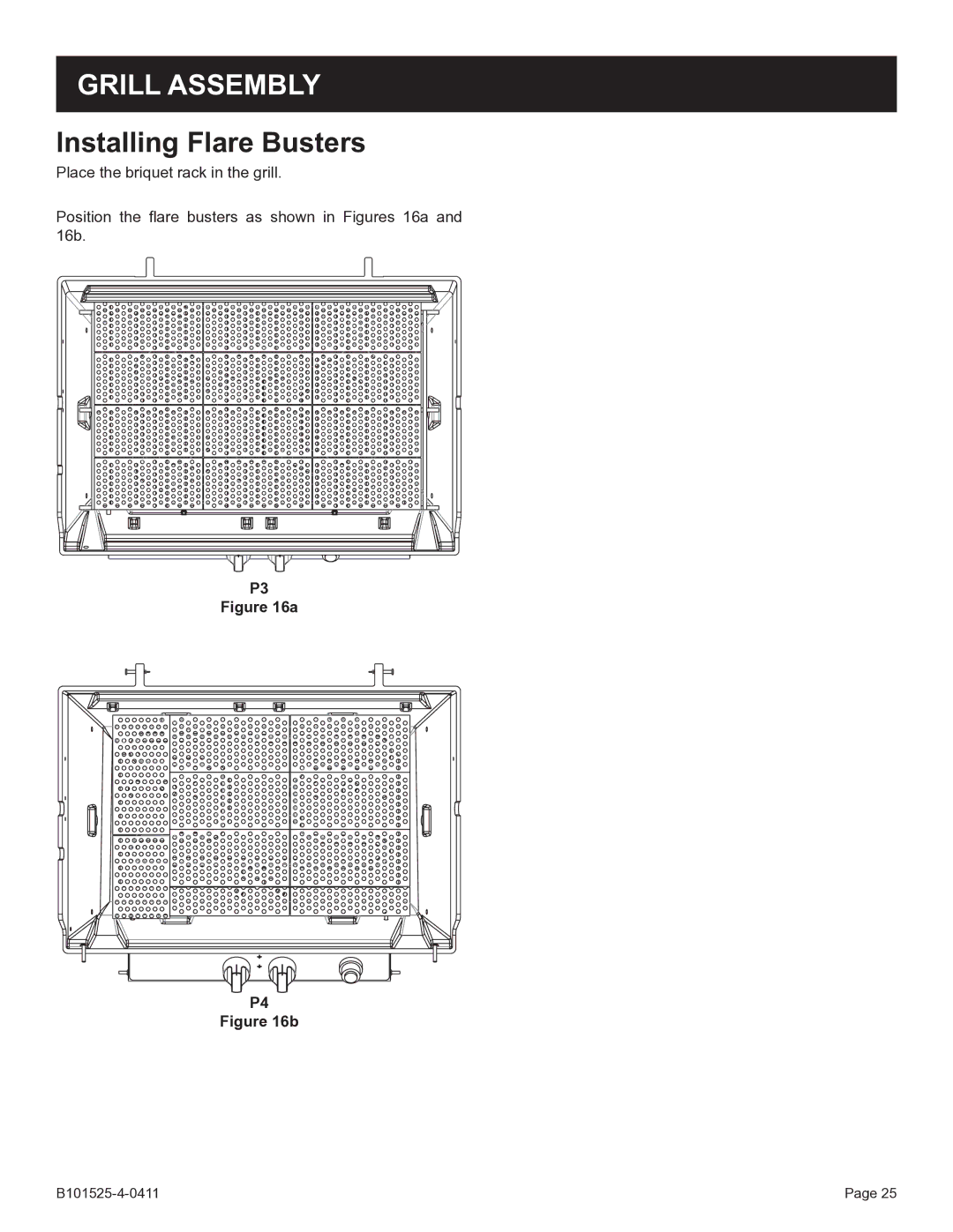 Broilmaster P3SXN-1 manual Installing Flare Busters 