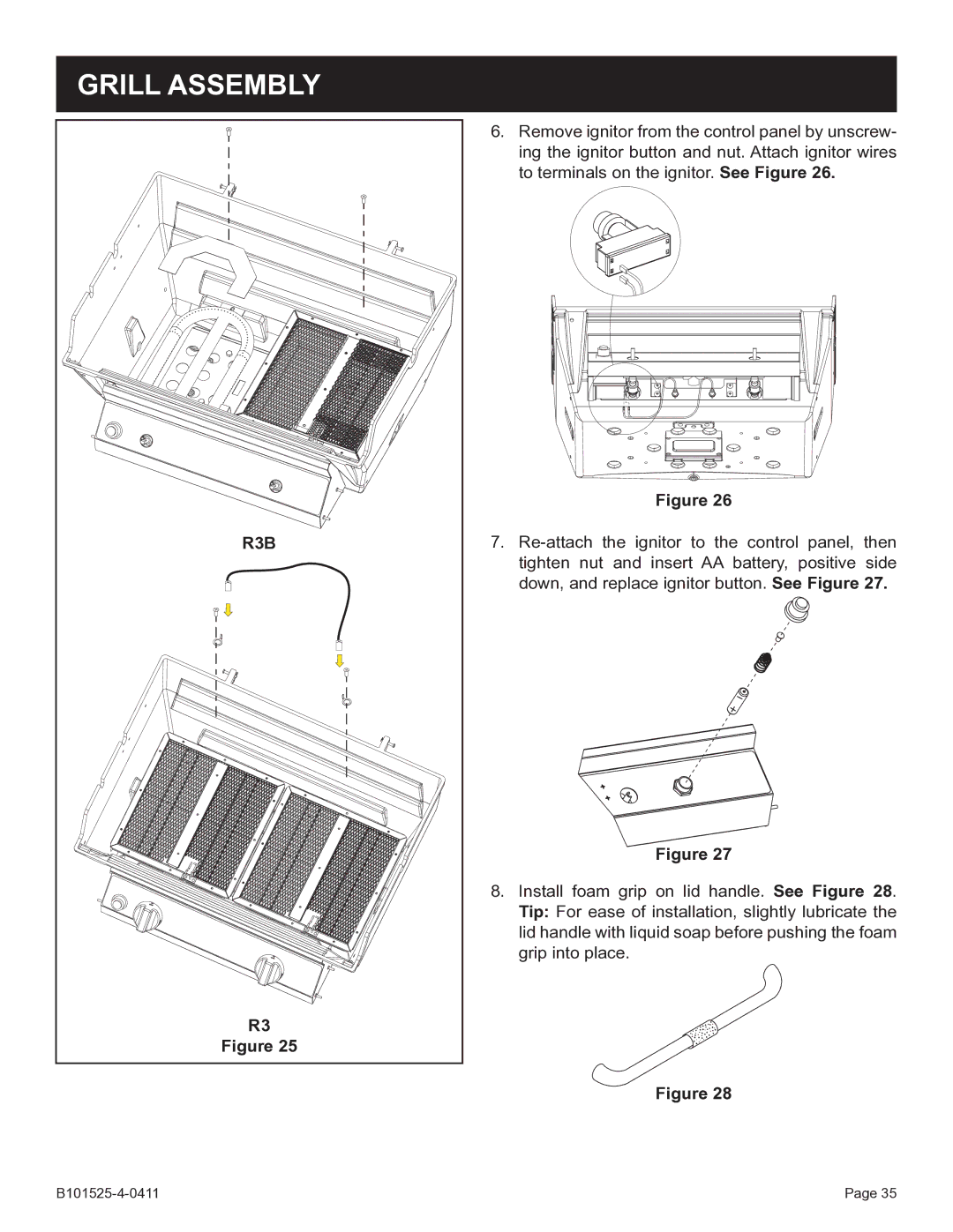 Broilmaster P3SXN-1 manual B101525-4-0411 