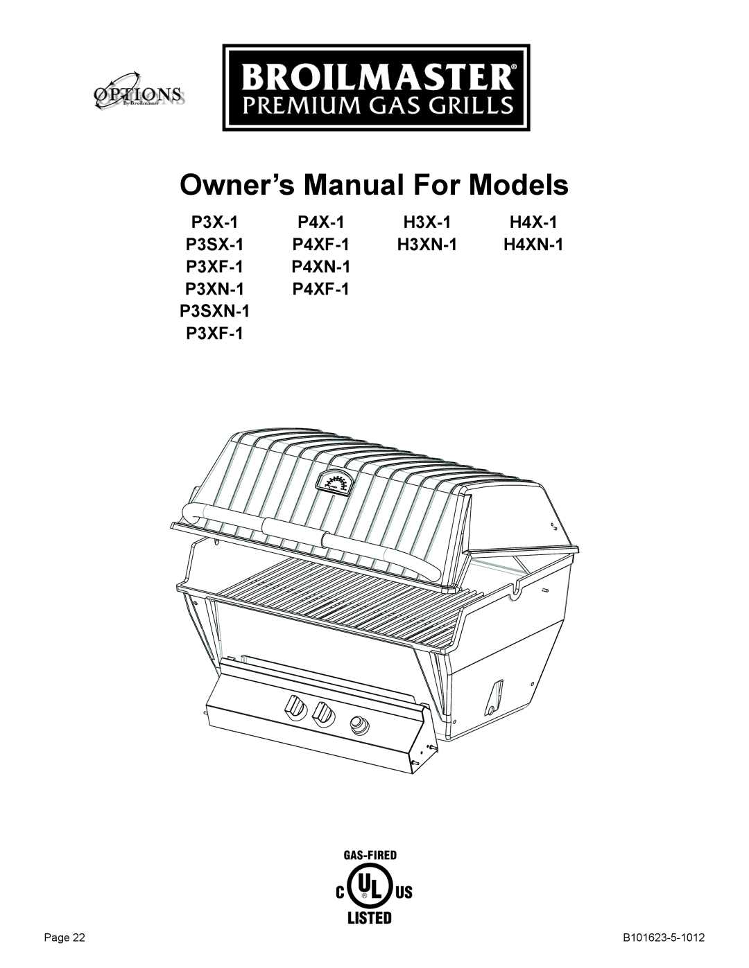 Broilmaster R3-1, P4XFN-1 manual H4XN-1 