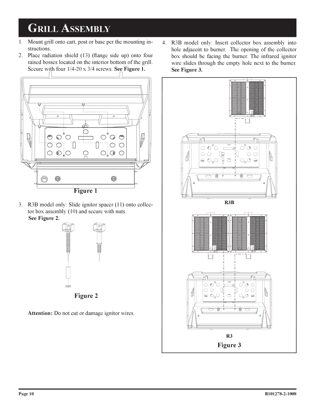 Broilmaster R3BN-1, R3N-1, R3-1, R3B-1 owner manual See Figure 