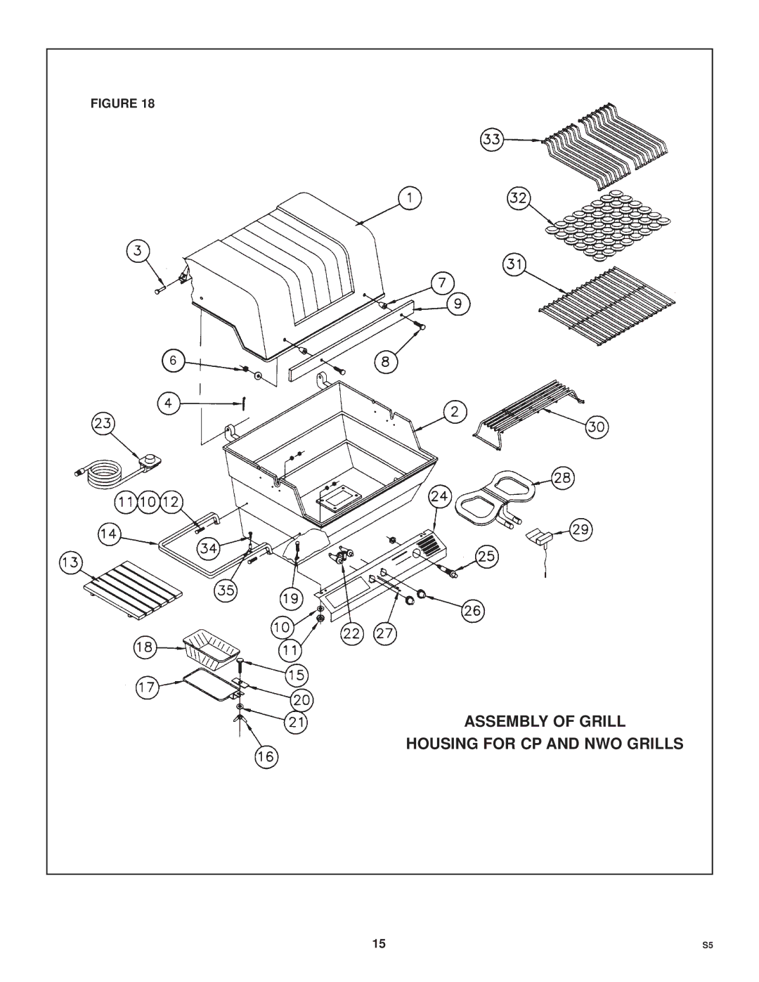 Broilmaster S5 SERIES GRILL owner manual Assembly of Grill Housing for CP and NWO Grills 