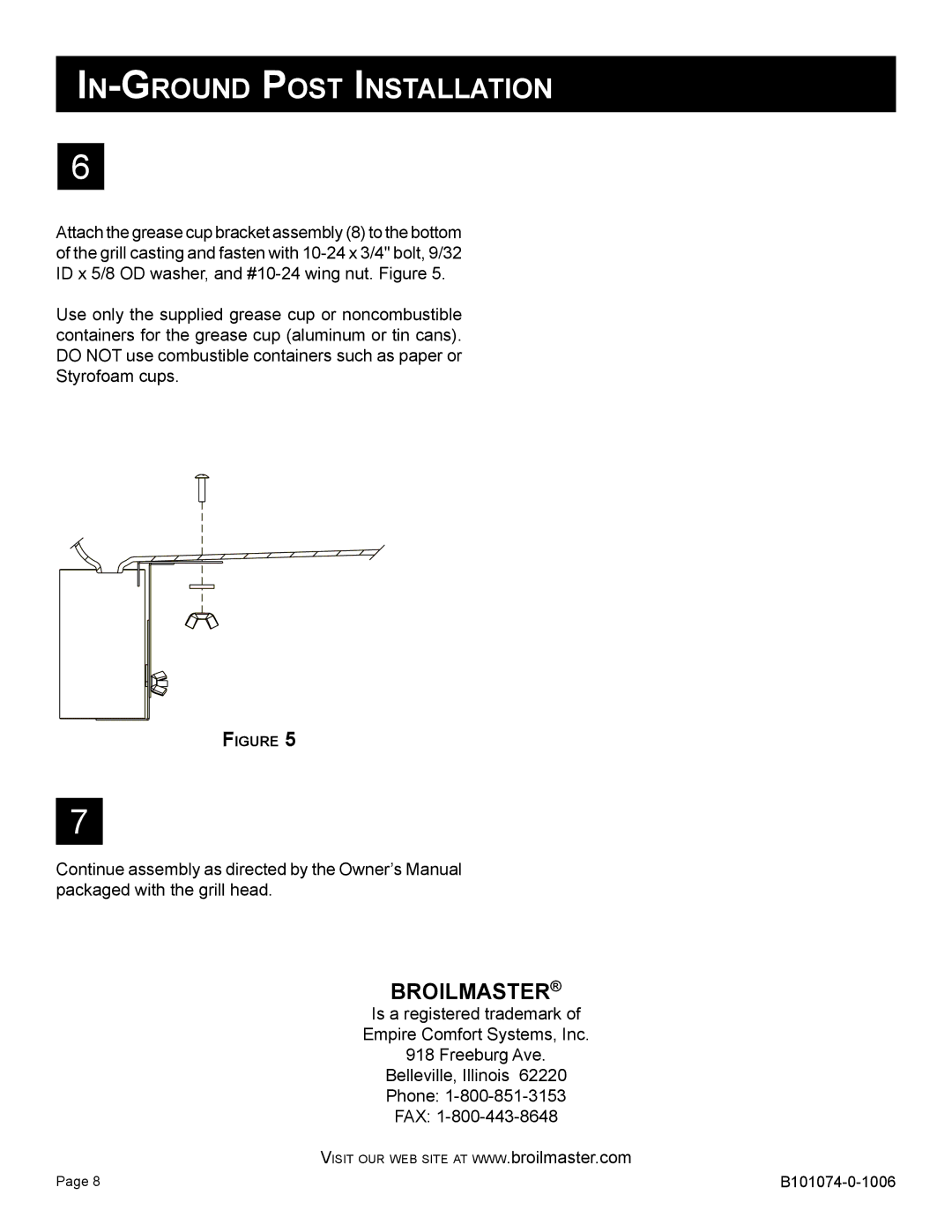 Broilmaster SSP48-1, BP48-1 owner manual Broilmaster 