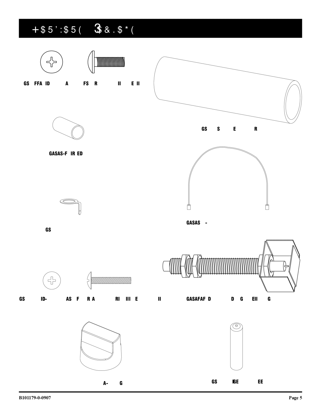 Broilmaster T3CFN, T3CAN owner manual Hardware Package 