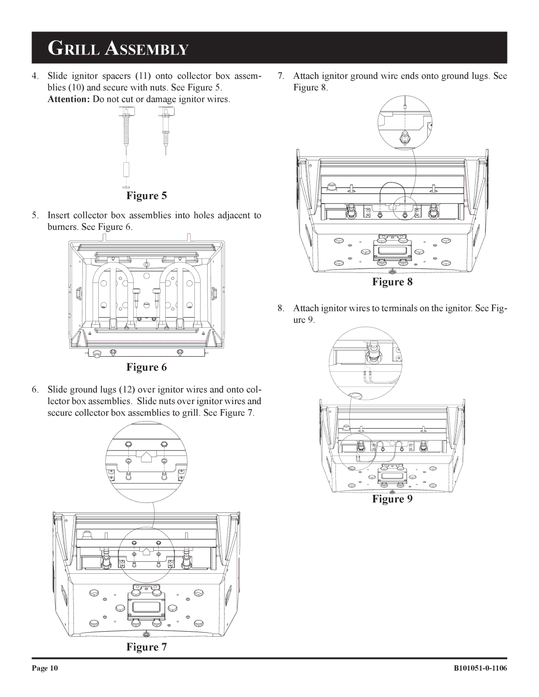 Broilmaster T3N-1 T3C-1, T3CFN-1, T3CN-1 T3CF-1, T3-1 owner manual Grill Assembly 