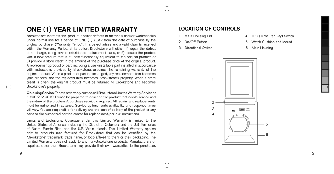 Brookstone 617993 manual 