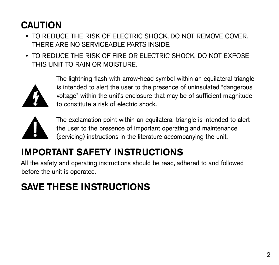 Brookstone 678235 Red, 678219 Black manual Important Safety Instructions, Save these instructions 
