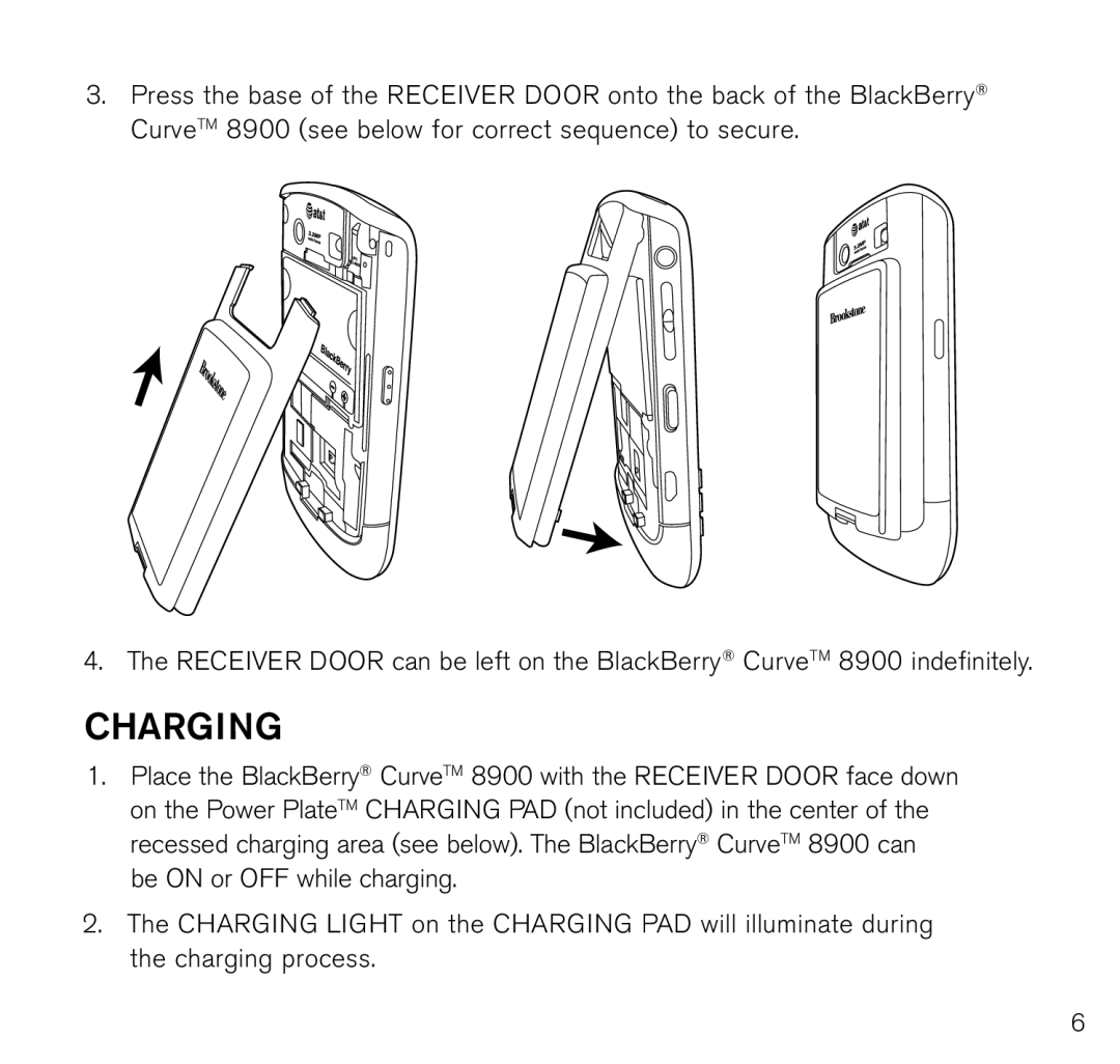 Brookstone 8900 manual Charging 