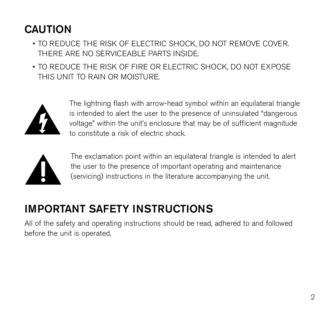 Brookstone Air Cleaner manual Important Safety Instructions 