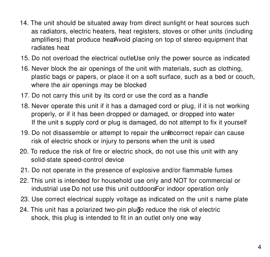 Brookstone Air Cleaner manual 