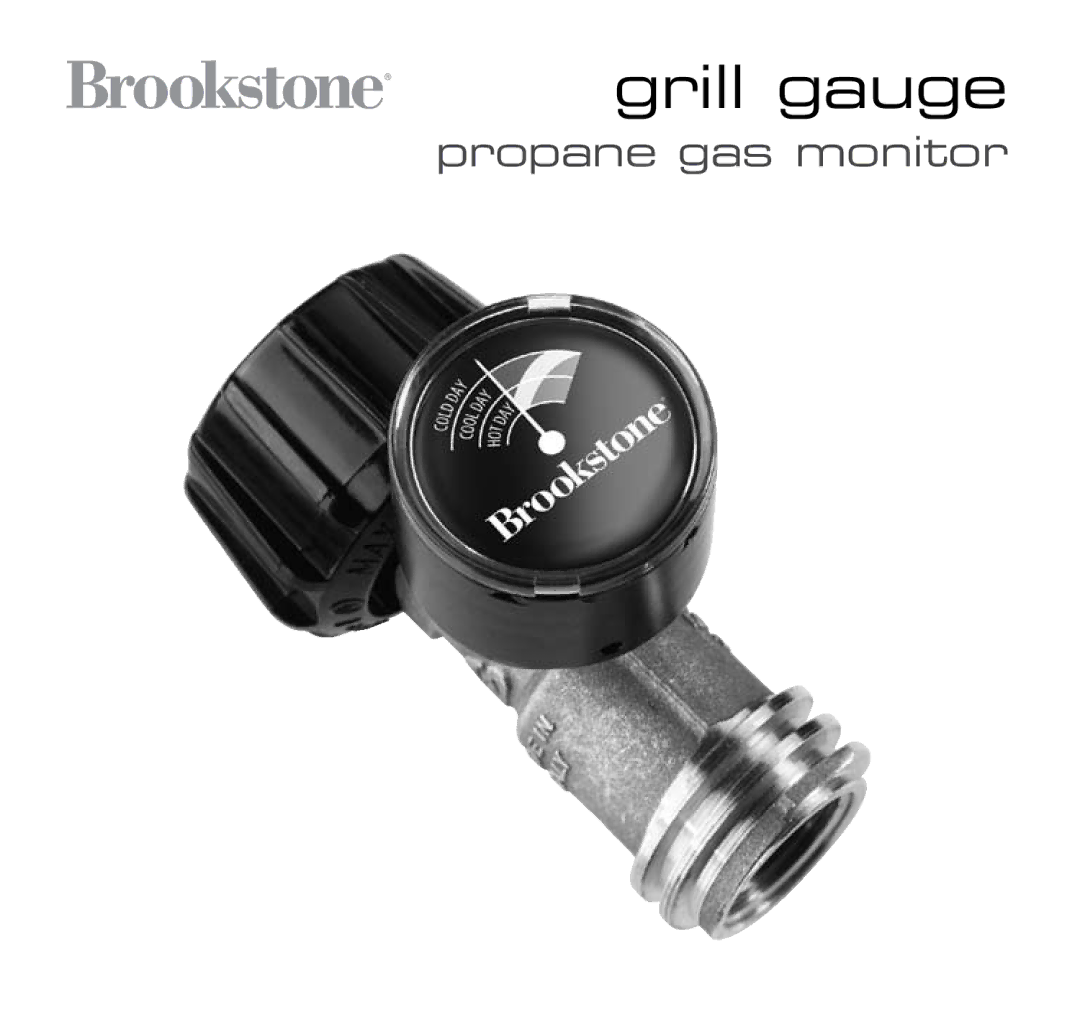 Brookstone Carbon Monoxide Alarm manual Grill gauge 