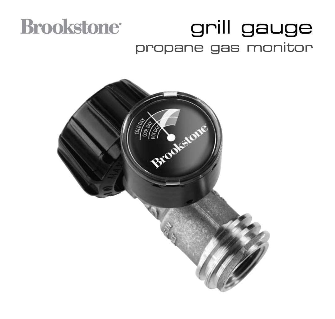 Brookstone Carbon Monoxide Alarm manual grill gauge, propane gas monitor 