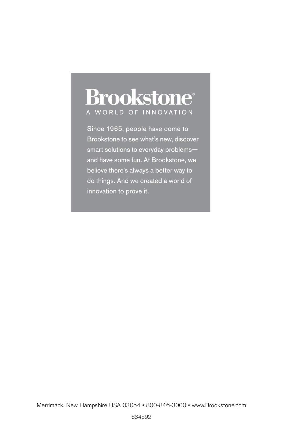 Brookstone Digital Photo Frame manual 634592 