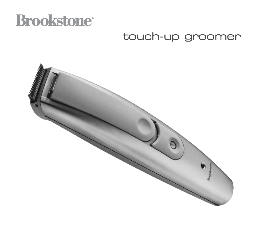 Brookstone Electric Shaver manual touch-up groomer 