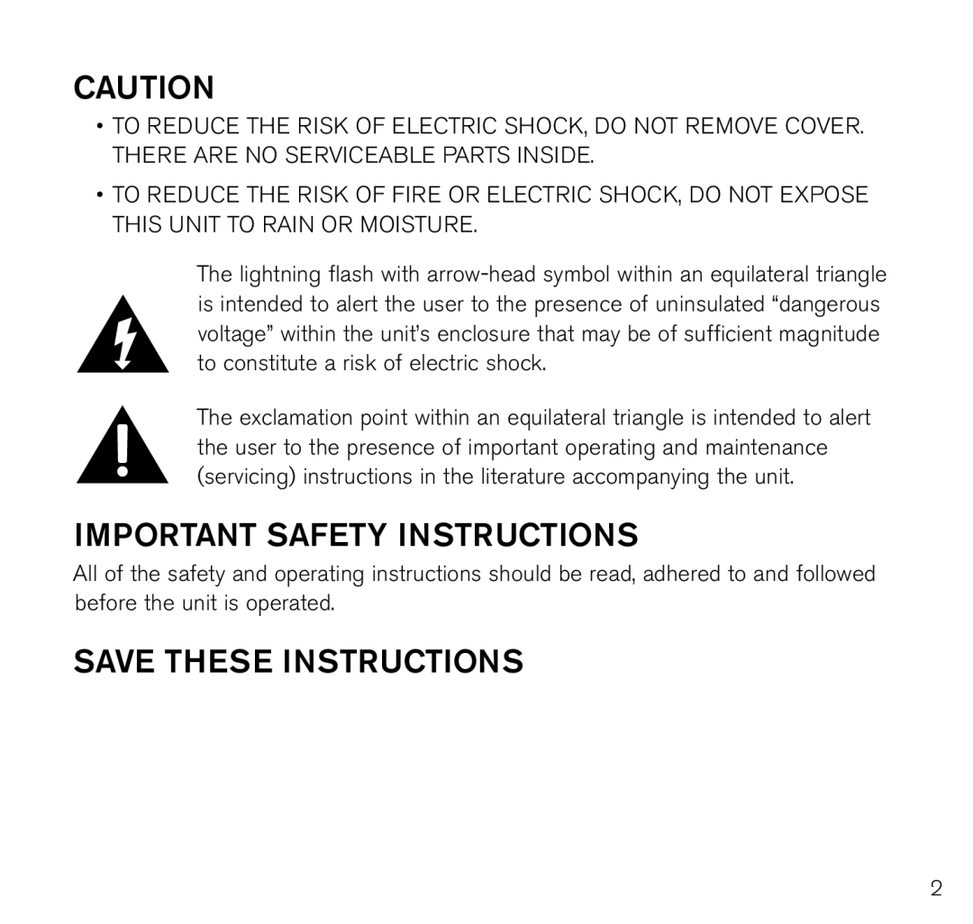 Brookstone Photo Printer manual Important Safety Instructions 