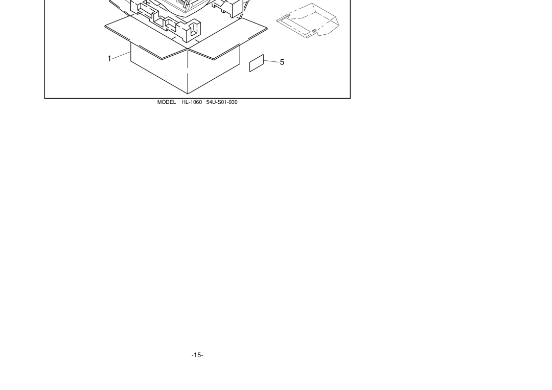 Brother 1060 manual Packing Materials 