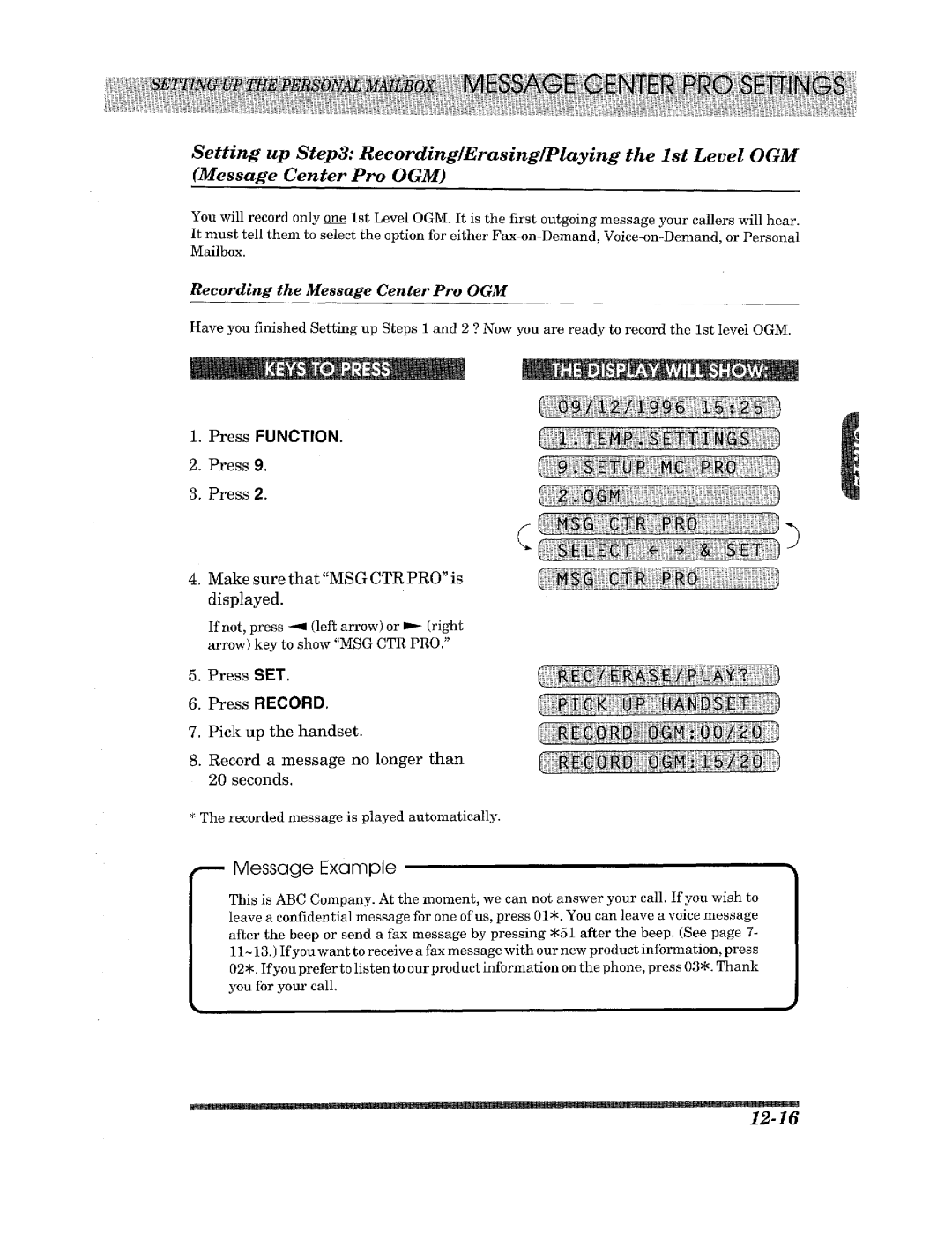 Brother 1450MC manual 